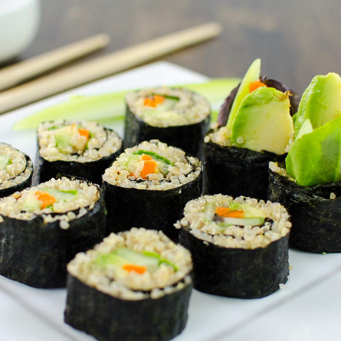 Veggie Sushi Rolls Recipe — Dishmaps