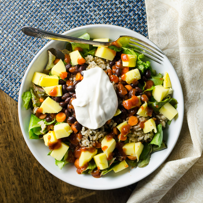 Black Bean Mango Salad | VeggiePrimer.com
