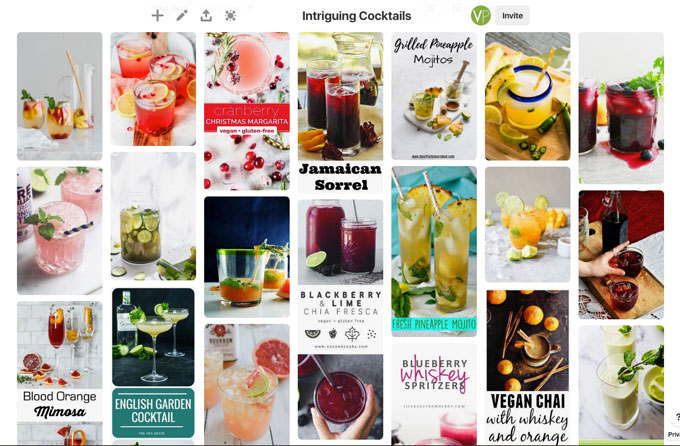 Veggie Primer Pinterest Board of intriguing cocktail recipes